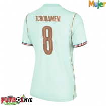 Camiseta Francia Aurelien Tchouameni #8 Visitante Equipación para mujer Mundial 2026 manga corta